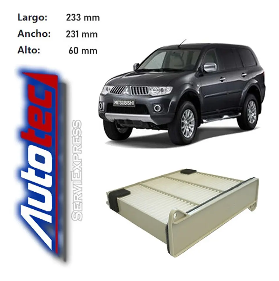 Filtro Polen Mitsubishi Montero Sport G2 Del 2002 Al 2016 1