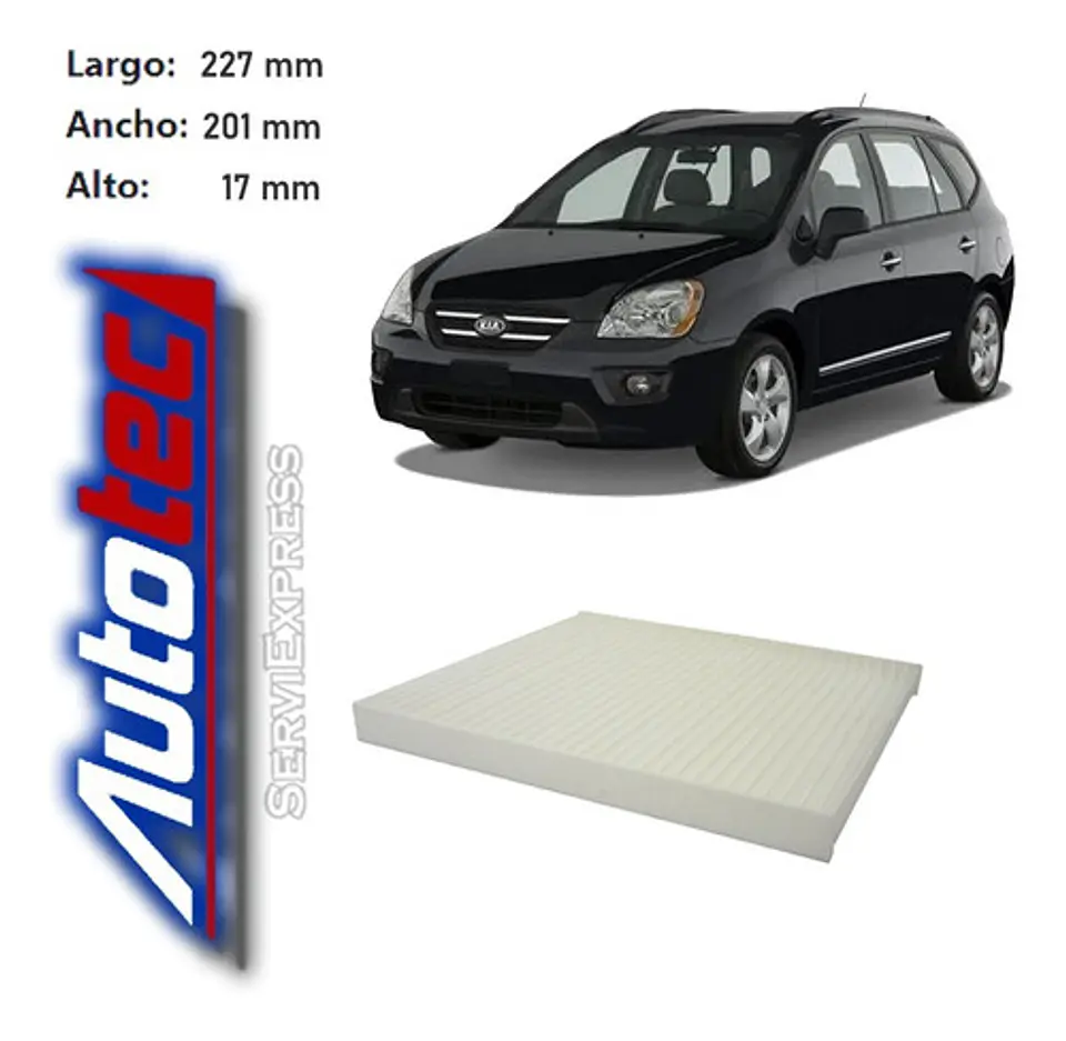 Filtro Polen Kia Carens 2.0 Del 2007 Al 2010 1