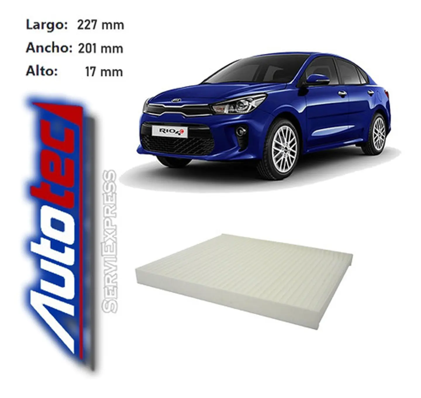 Filtro Polen Kia Rio 1.4 Del 2006 Al 2015 1