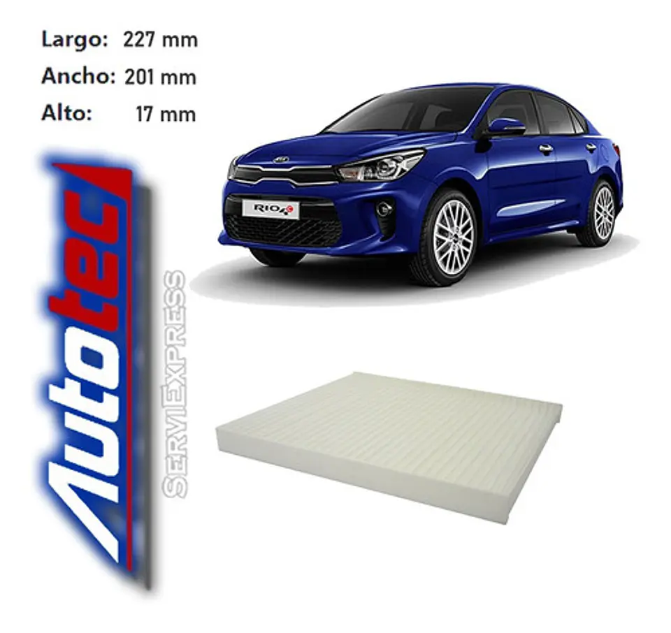 Filtro Polen Kia Rio 1.4 Del 2006 Al 2015 1