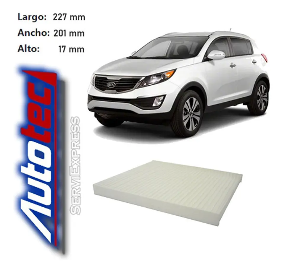 Filtro Polen Kia Sportage Pro 2.0 Del 2006 Al 2015 1
