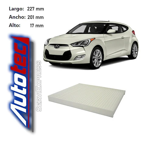 Filtro Polen Hyundai Veloster 1.6 Del 2011 Al 2015