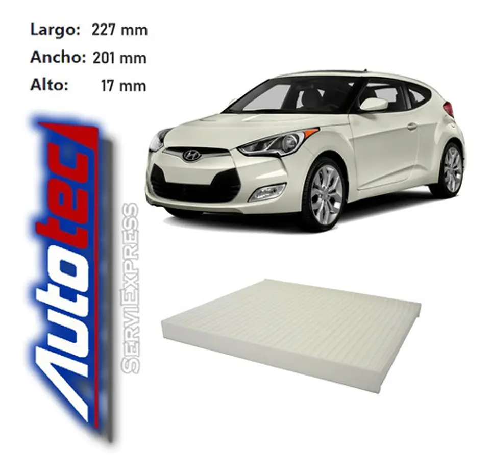 Filtro Polen Hyundai Veloster 1.6 Del 2011 Al 2015 1