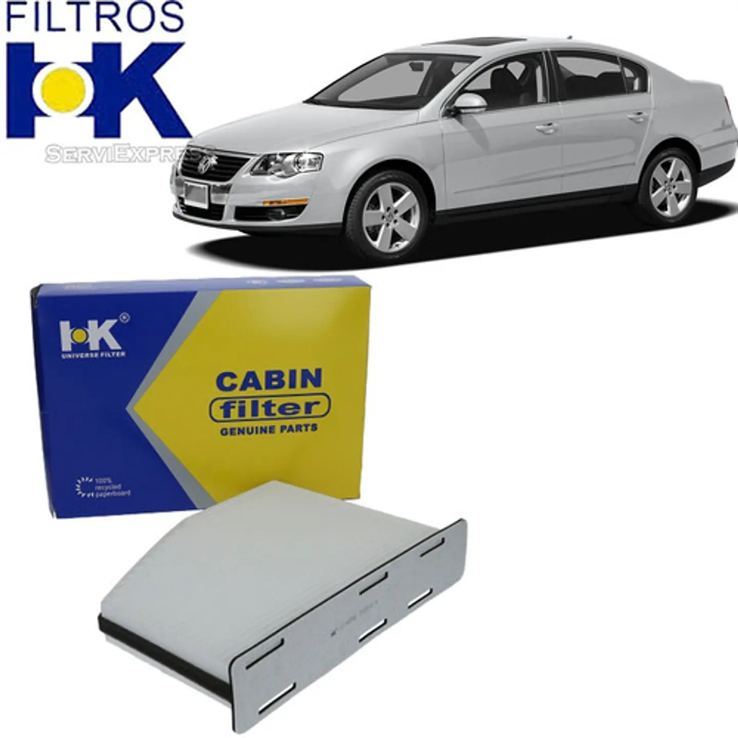 Filtro Polen Volkswagen Passat 2007-2011 3c2 /  3c5 1