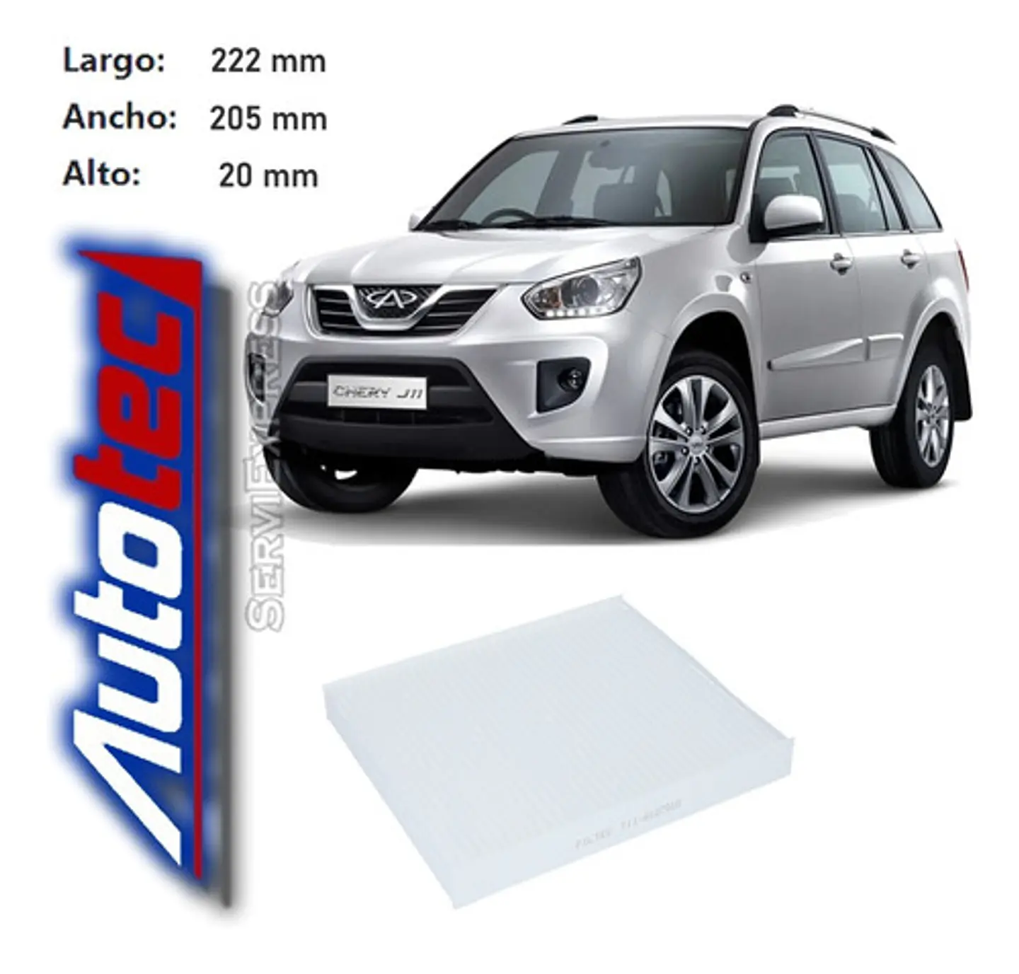 Filtro De Polen Chery Tiggo Del 2008 Al 2018 2