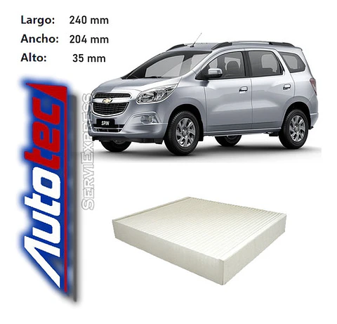 Filtro De Polen Chevrolet Spin Del 2017 Al 2018