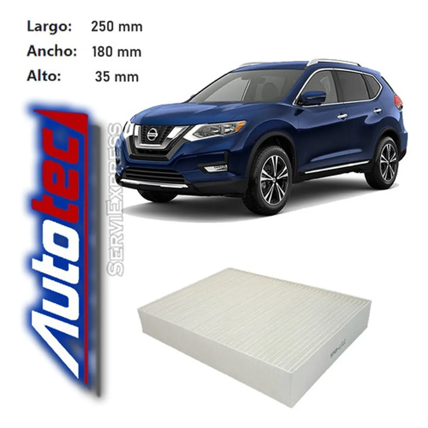 Filtro De Polen Nissan Xtrail Del 2015 Al 2021 1