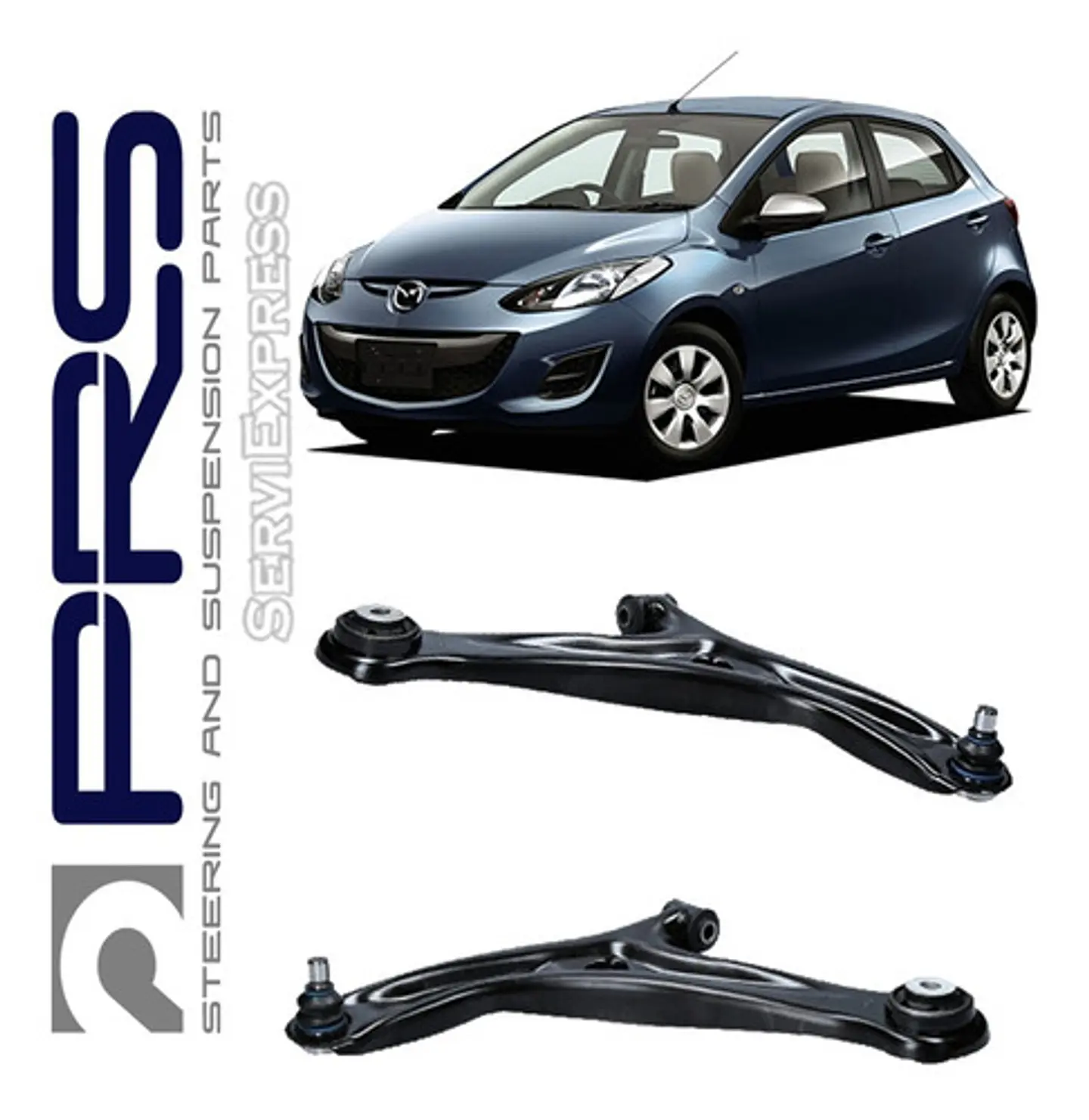Par De Bandejas Delanteras Para Mazda 2 2007 Al 2014 1