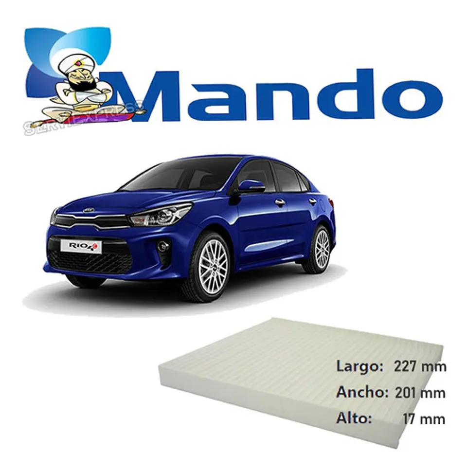 Filtro Polen Original Para Kia Rio Del 2006 Al 2015 1