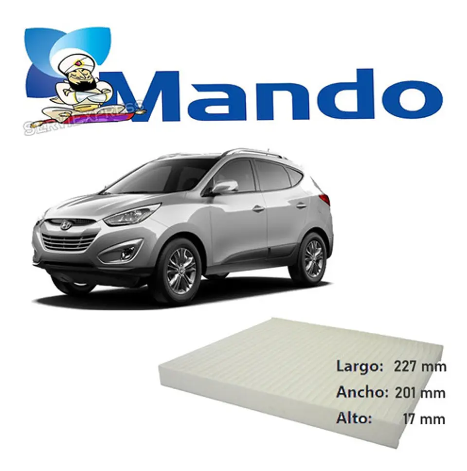Filtro Polen Original Para Hyundai Tucson Del 2005 Al 2014 1