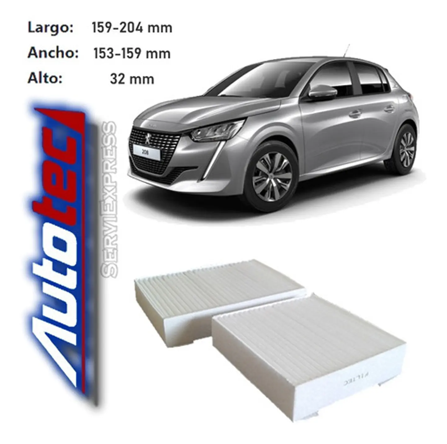 Filtro De Polen Peugeot 208 Del 2013 Al 2021 2