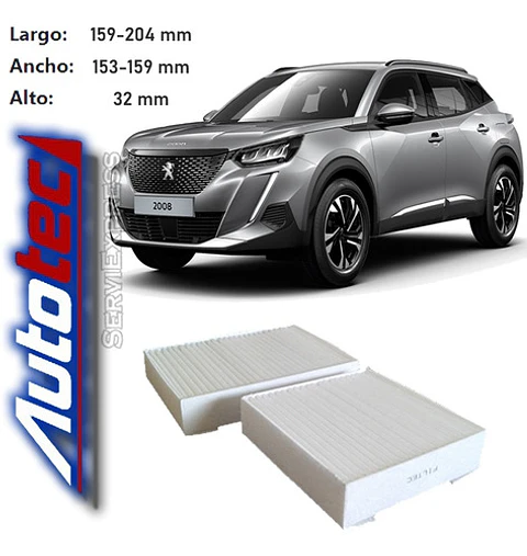 Filtro De Polen Peugeot 2008 Del 2014 Al 2021