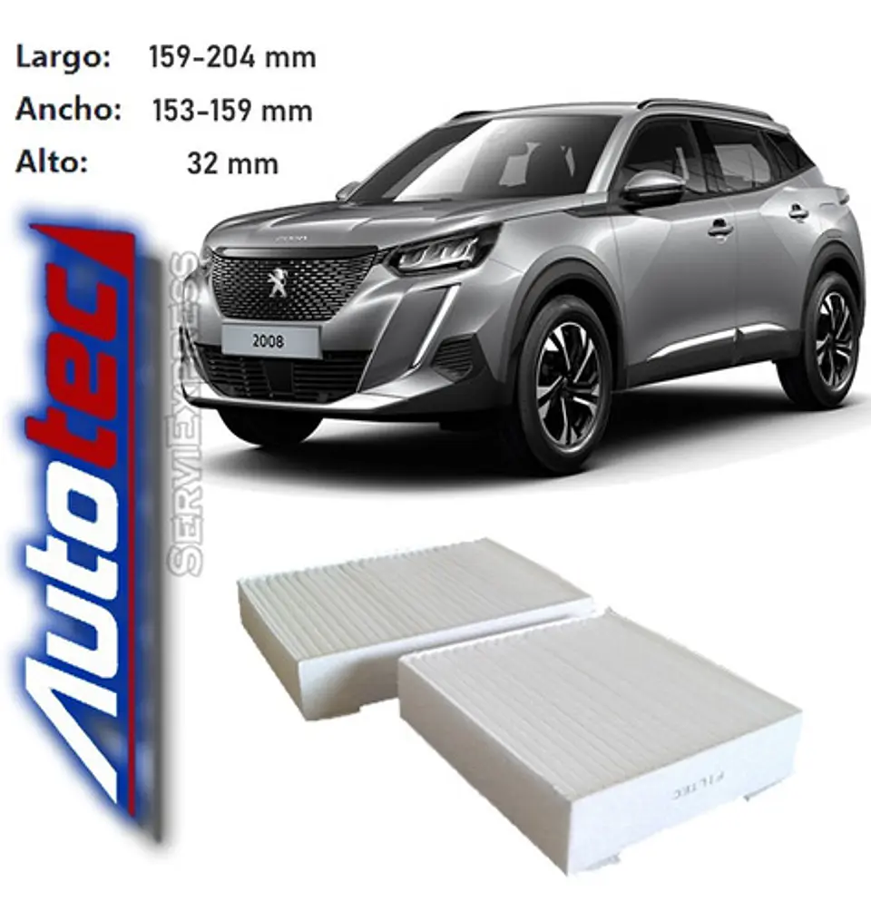 Filtro De Polen Peugeot 2008 Del 2014 Al 2021 1