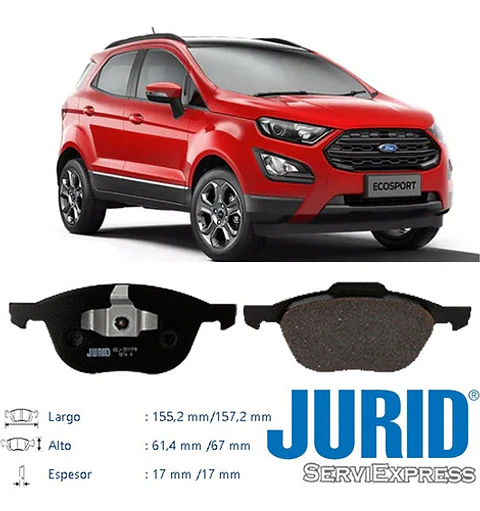 Pastillas Delanteras Alemanas Para Ford Ecosport 2013-2019