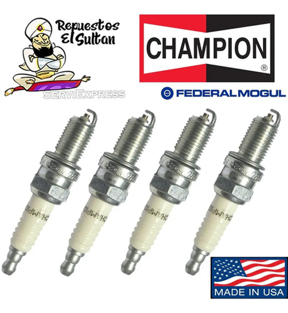 Bujías Americanas Chevrolet Spark Gt 1.2 2010 2016 Kit De 4 1