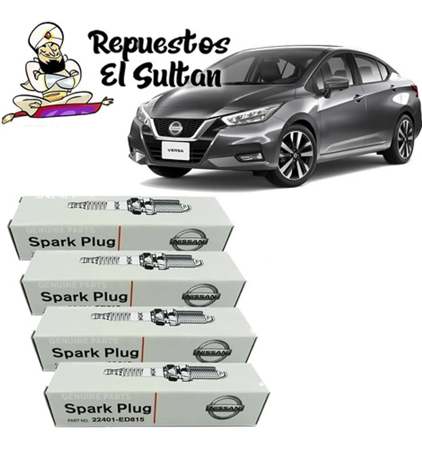 Bujias Originales Iridio Nissan New Versa 2019 - 2022 1