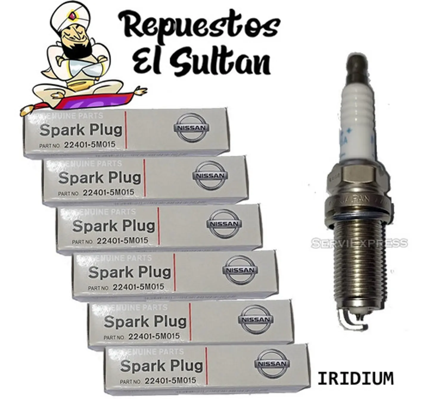 Bujias Originales Iridio Nissan Samsung Sm5 Y Sm7 V6 1