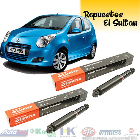 Kit Amortiguadores Traseros Suzuki Celerio 2009 - 2014 