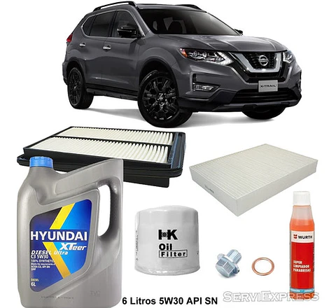 Kit De Mantencion Con Aceite Para Nissan Xtrail 2015-2021