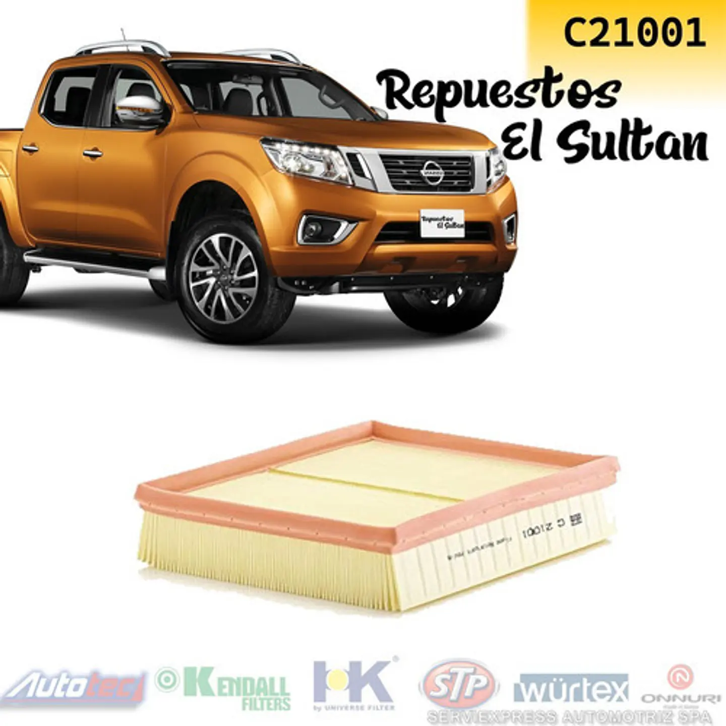 Filtro De Aire C21001 / 16546-4JA1B Nissan Renault Mercedes Benz 2