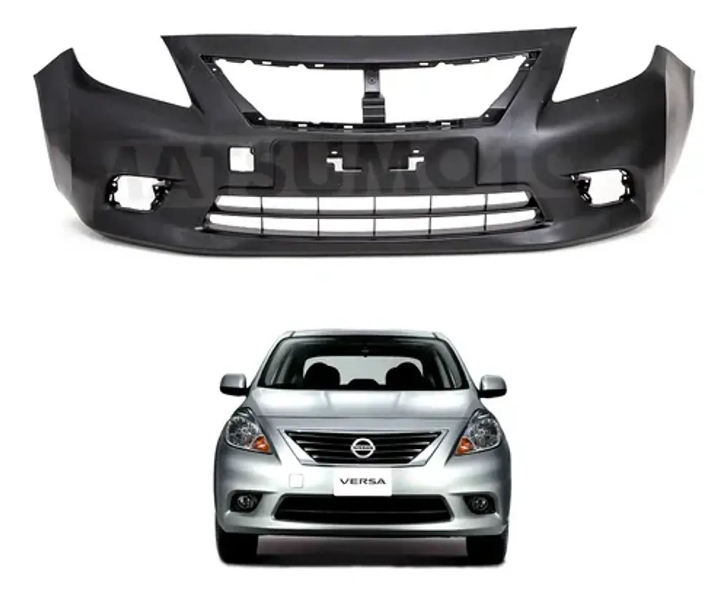 Parachoque  Nissan Versa Delantero 12-15 1