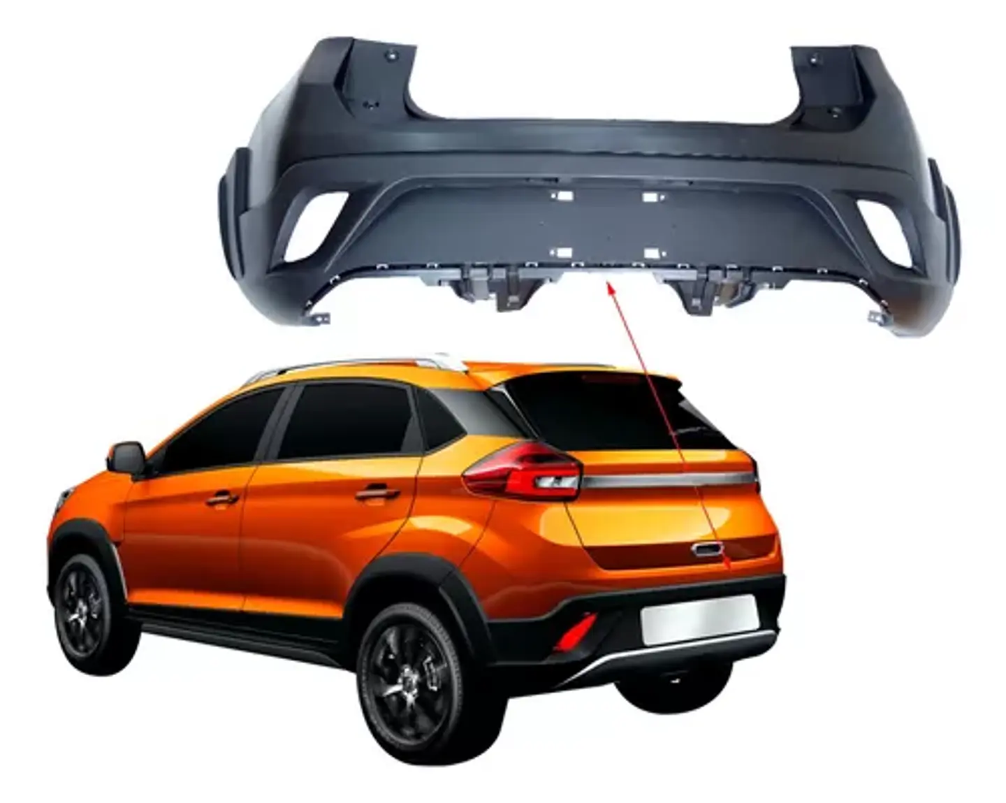 Parachoque Chery Tiggo 2 Trasero 17-23  1