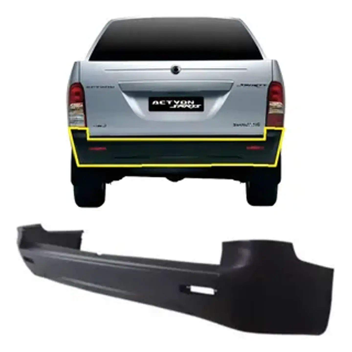 PARACHOQUE TRASERO SSANGYONG NEW ACTYON 2012-2019 1