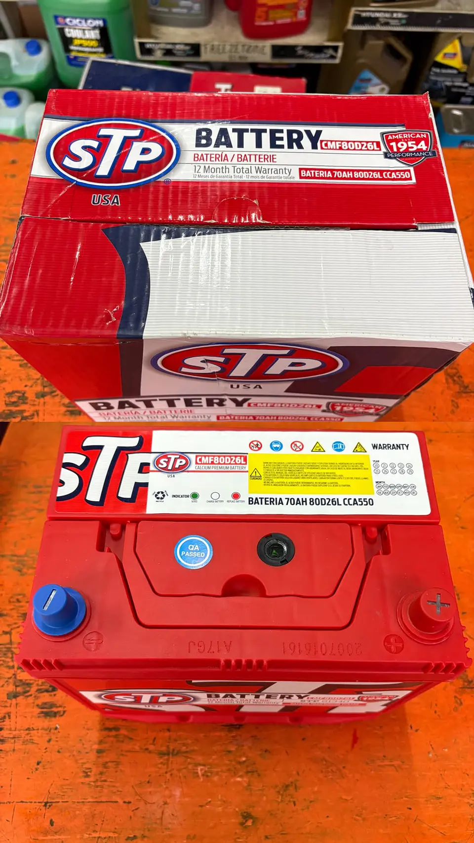 BATERIA DE 70AH CCA550 STP POSITIVO DERECHO  1