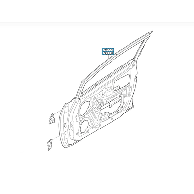 PUERTA DELANTERA DER KIA RIO 2011-2012-2013-2014-2015-2016-2017-2018