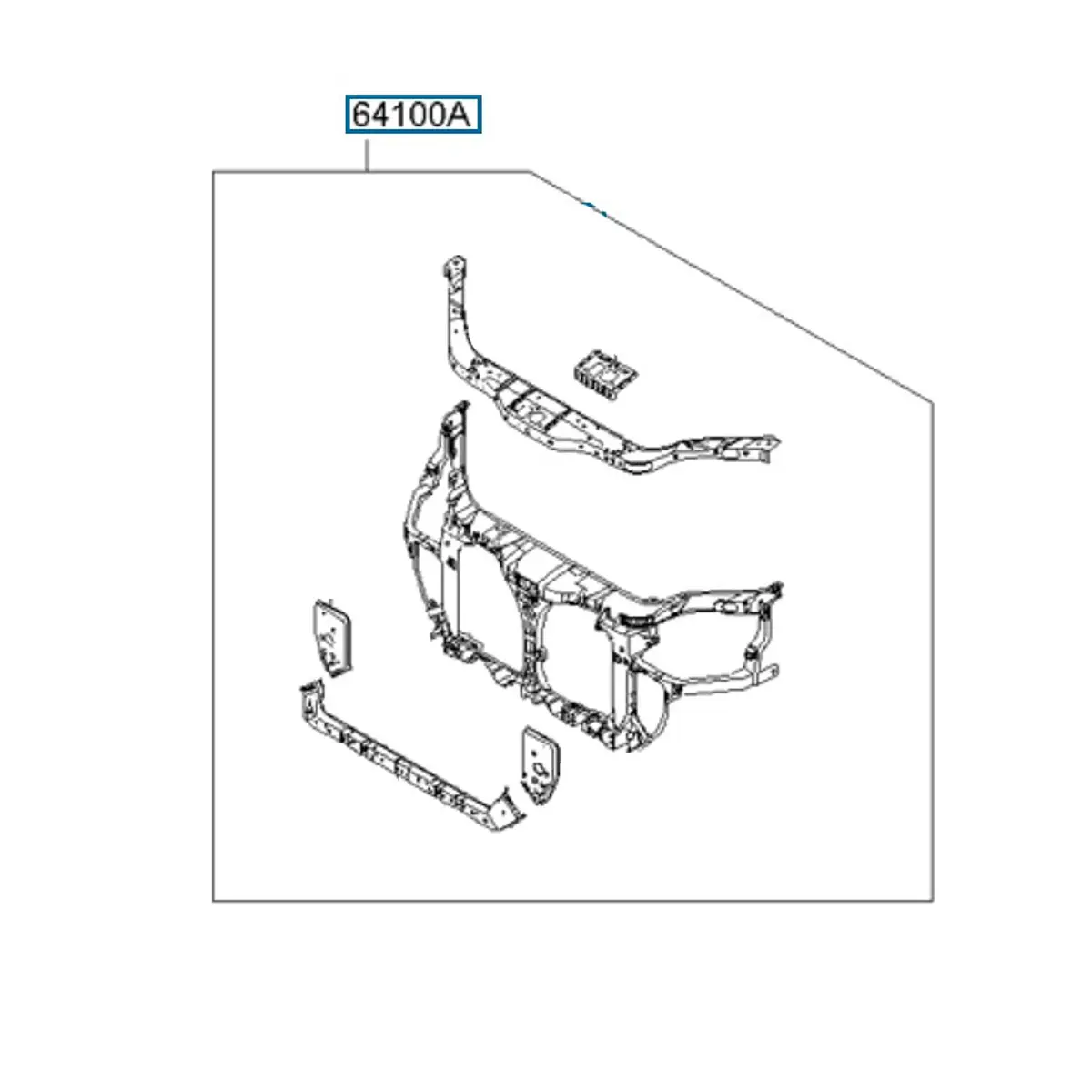PANEL FRONTAL KIA RIO ORIGINAL 2006-2012