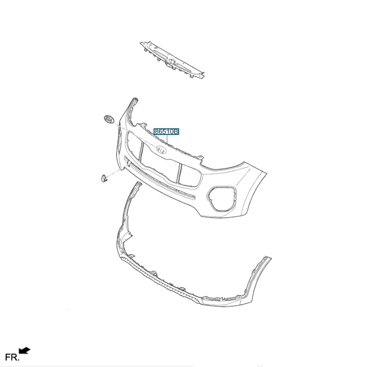 PARACHOQUE DELANTERO ORIGINAL KIA SPORTAGE 2018-2019-2020-2021-2022