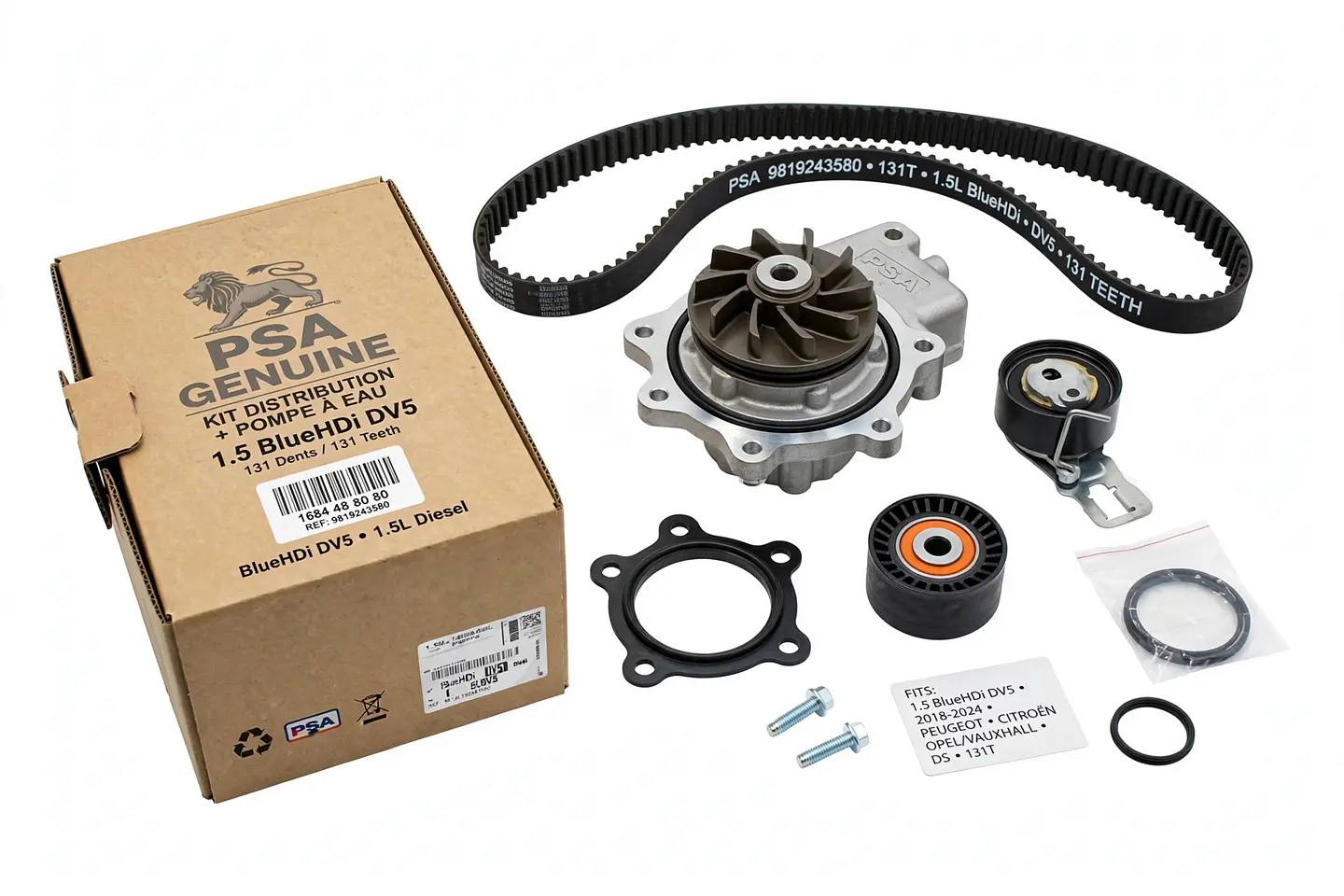 Kit de Distribución + Bomba de Agua Original PSA (1.5 BlueHDi) 1