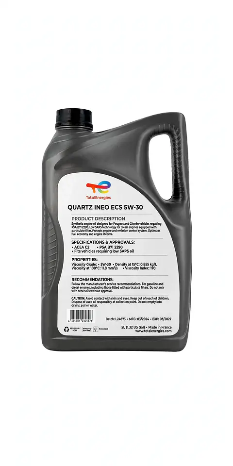 Aceite Total Quartz Ineo ECS 5W-30 – 5 Litros
