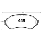 PASTILLA DE FRENO MAZDA 323 2000 2