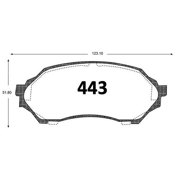 PASTILLA DE FRENO MAZDA 323 2000 2