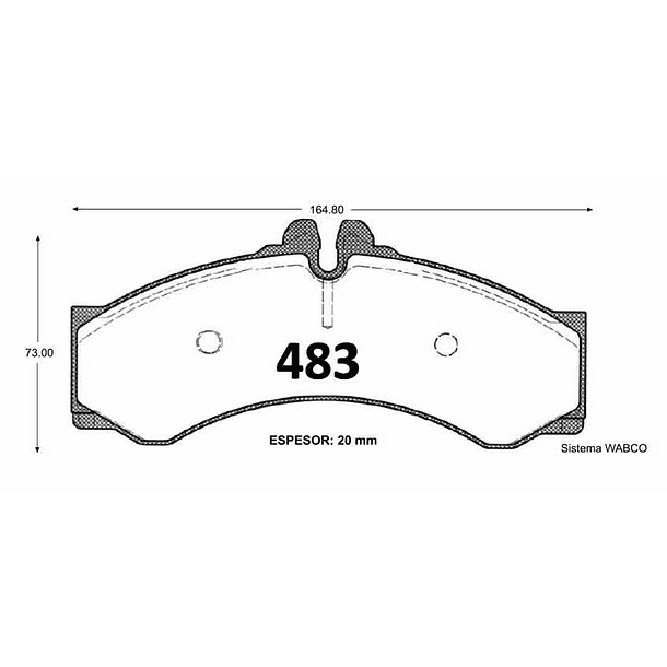 PASTILLA DE FRENO MERCEDES BENZ SPRINTER 97 2