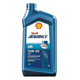 15W-40 SHELL ADVANCE 4T AX7 1L
