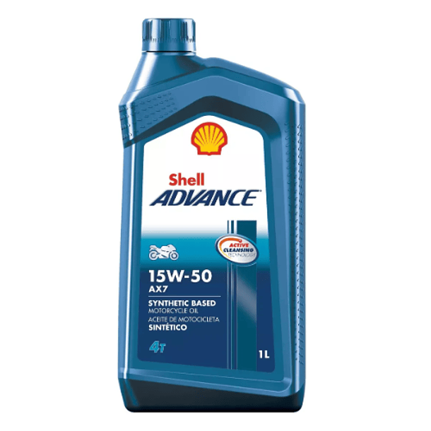 15W-40 SHELL ADVANCE 4T AX7 1L