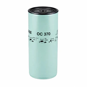Filtro de aceite de motor volvo MAHLE