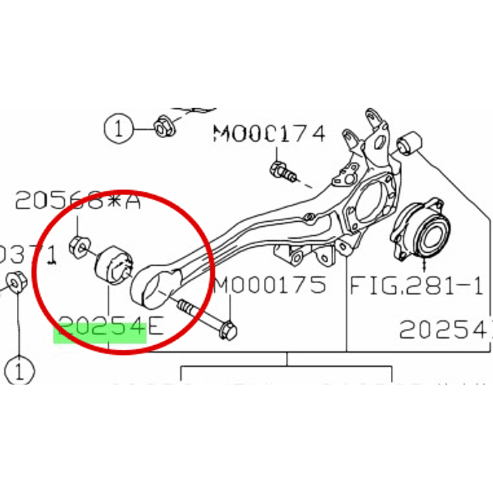 Buje Suspension Original Trasera Legacy Outback Forester Impreza 2