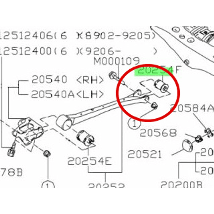 Buje Suspension Original Trasera Legacy Outback Forester Impreza 2