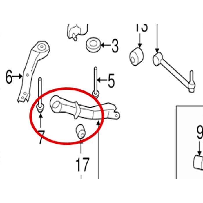 Buje Suspension Trasera Legacy Outback Forester Impreza 2