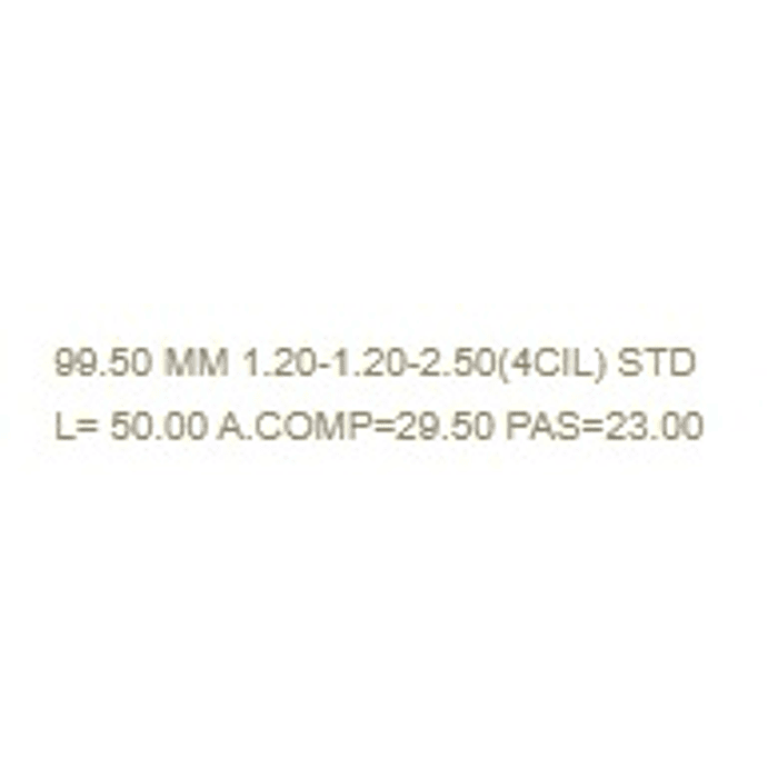 Set Pistones + Anillos EJ25 STD 2