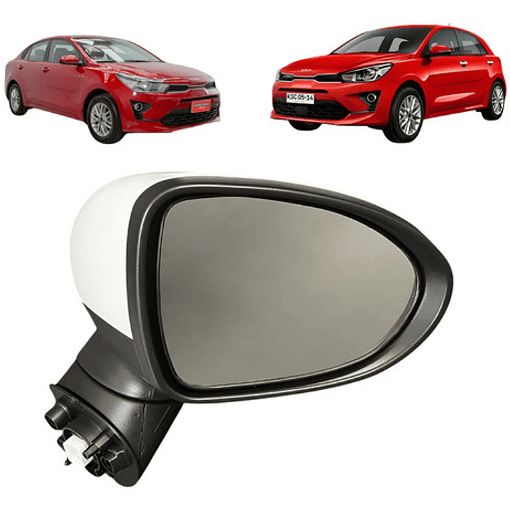 Espejo Derecho Sin Señalizador Kia Rio 4 Y 5* 1