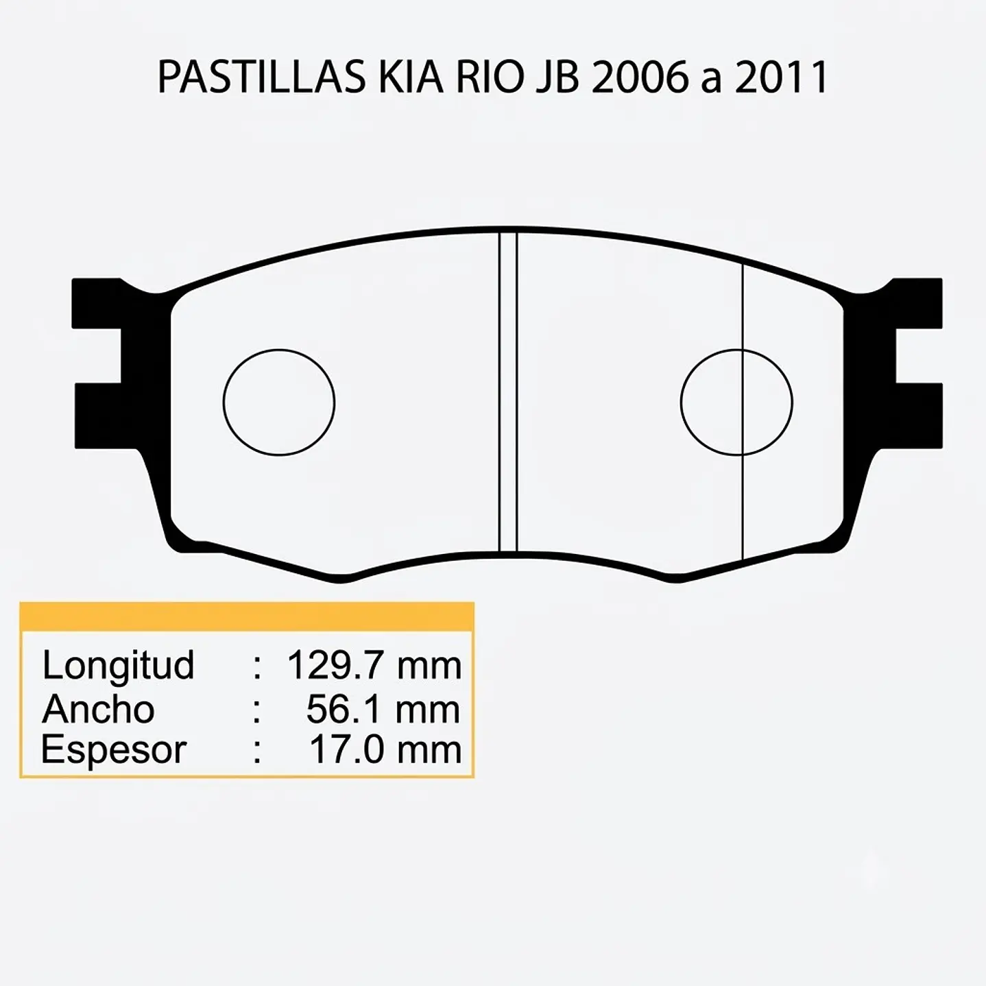 Pastillas De Freno Delanteras Kia Rio Jb 2006-2011 3