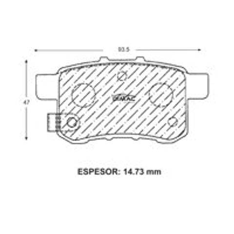 PASTILLA FRENO D1336XSS HONDA ACCORD EX 08/10, HONDA CRV	