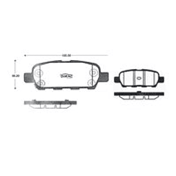 PASTILLA FRENO D1288XSS NISSAN MURANO 10/. SAMSUNG 10/...	