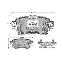 PASTILLA FRENO 71335XSS NISSAN QASHQAI II 1.5 - 1.6 - 2.0 15/… NISSAN X-TRAILIII 2.0 - 2.5 15/...	