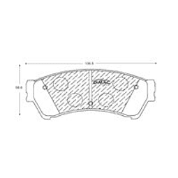 PASTILLA FRENO D1192 MAZDA 6 06/13	