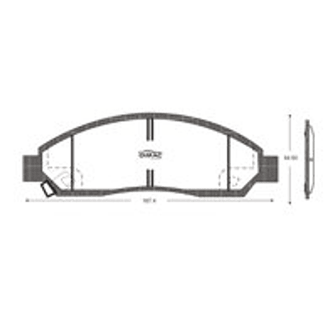 PASTILLAS FRENOS GENUINE PARTS D1039 (D1039XPF) CHEVROLET D-MAX 3.0/3.2 05/09	